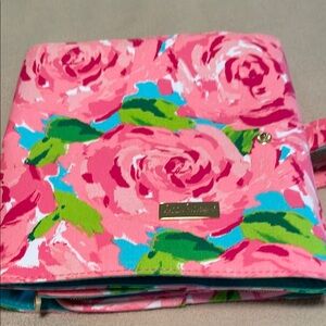 Lilly Pulitzer Pink Floral Jewelry Travel Bag